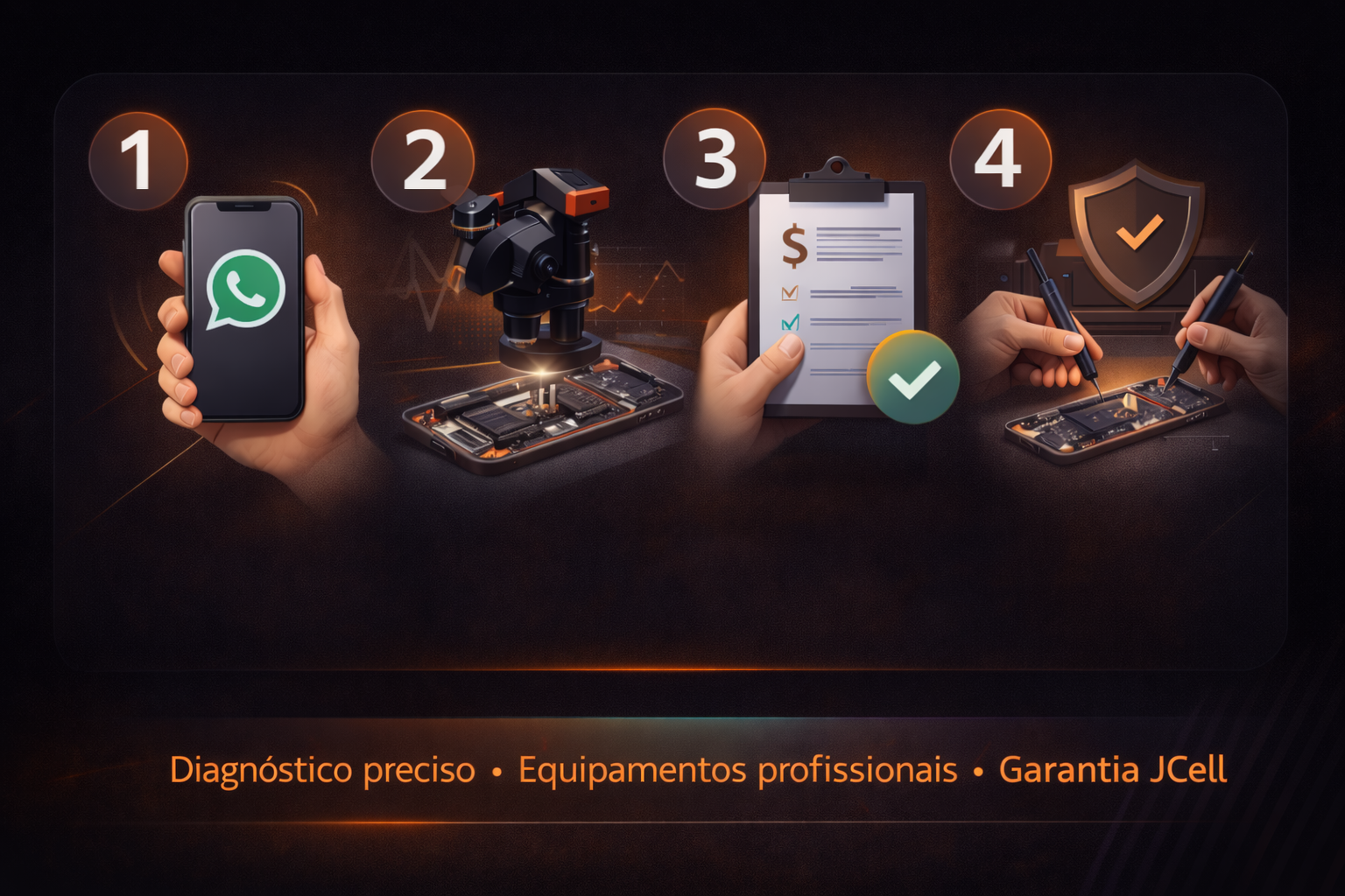 Processo de reparo JCell